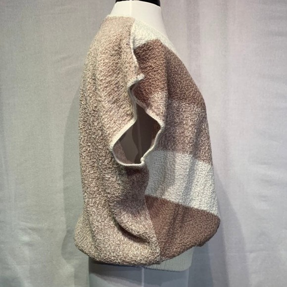 Centennial Knits Ltd vintage 80s Chevron short sleeve dolman sweater ***medium - Picture 3 of 10